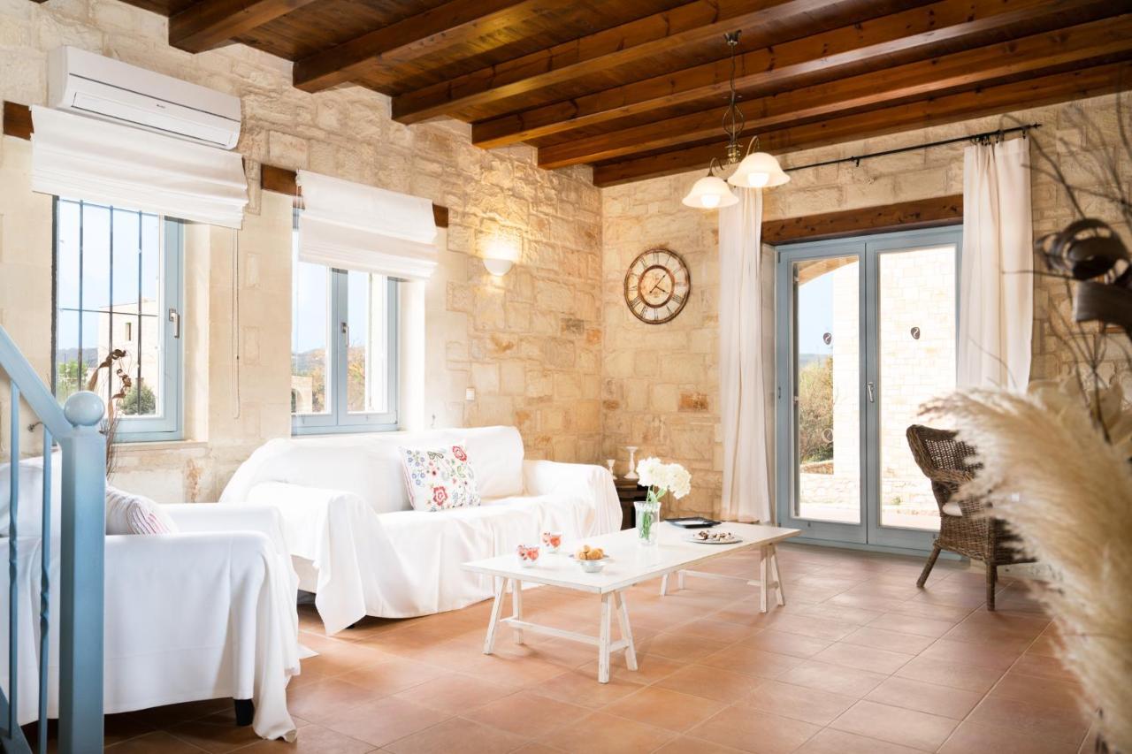 Beachfront Villa Turquoise With Private Pool, Bbq And Ping Pong Table Chania  Exterior photo